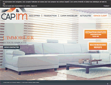 Tablet Screenshot of capim-immobilier.com